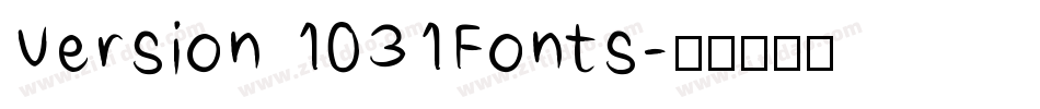 Version 1031Fonts字体转换